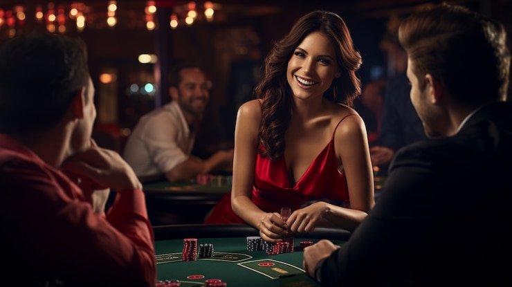 Antarmuka Live Baccarat di layar smartphone dengan tampilan dealer dan kartu real-time